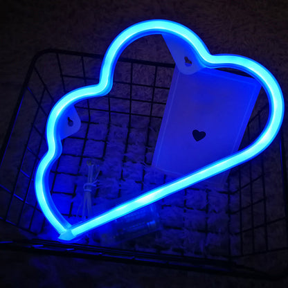 Vivolux | Plastik Wolkenförmige Batterie Wandlampe Weiße LED Nachtbeleuchtung Ideen für Kinder Schlafzimmer