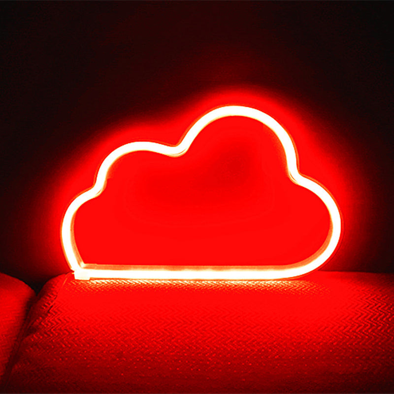 Vivolux | Plastik Wolkenförmige Batterie Wandlampe Weiße LED Nachtbeleuchtung Ideen für Kinder Schlafzimmer