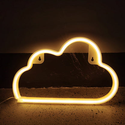 Vivolux | Plastik Wolkenförmige Batterie Wandlampe Weiße LED Nachtbeleuchtung Ideen für Kinder Schlafzimmer