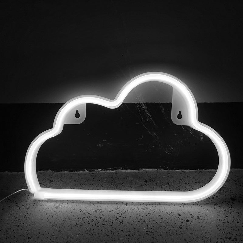 Vivolux | Plastik Wolkenförmige Batterie Wandlampe Weiße LED Nachtbeleuchtung Ideen für Kinder Schlafzimmer