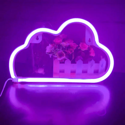 Vivolux | Plastik Wolkenförmige Batterie Wandlampe Weiße LED Nachtbeleuchtung Ideen für Kinder Schlafzimmer