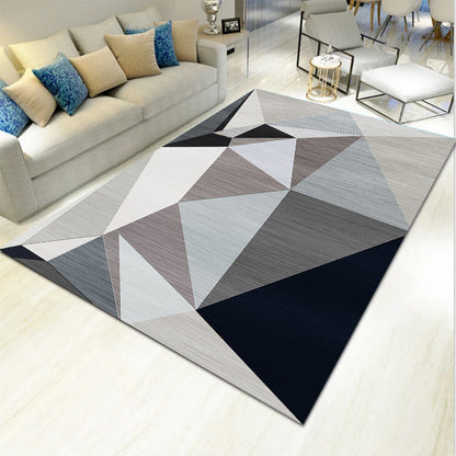 Vivolux | Dikke Multicolor Moderne Vloerkleed Synthetisch Geometrisch Patroon Vloerkleed Machinewasbaar Antislip Vlekbestendig Vloerkleed voor Woonkamer