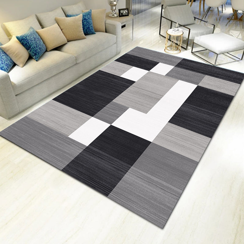 Vivolux | Dikke Multicolor Moderne Vloerkleed Synthetisch Geometrisch Patroon Vloerkleed Machinewasbaar Antislip Vlekbestendig Vloerkleed voor Woonkamer