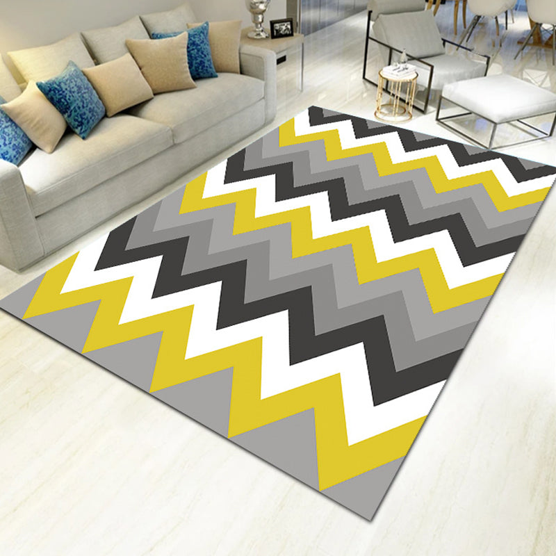 Vivolux | Dikke Multicolor Moderne Vloerkleed Synthetisch Geometrisch Patroon Vloerkleed Machinewasbaar Antislip Vlekbestendig Vloerkleed voor Woonkamer