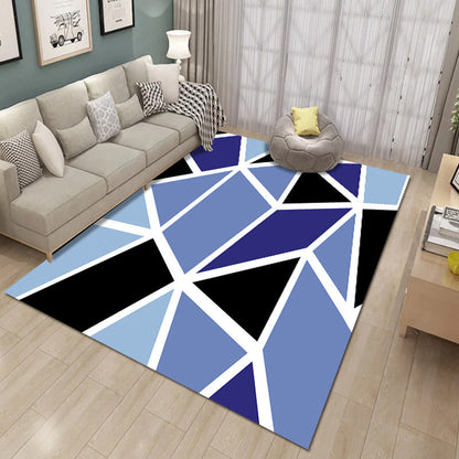 Vivolux | Dikke Multicolor Moderne Vloerkleed Synthetisch Geometrisch Patroon Vloerkleed Machinewasbaar Antislip Vlekbestendig Vloerkleed voor Woonkamer