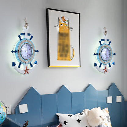Vivolux | Kreisförmige Kinderzimmer LED Wandmontage Beleuchtung Metallic Moderne Wandleuchte