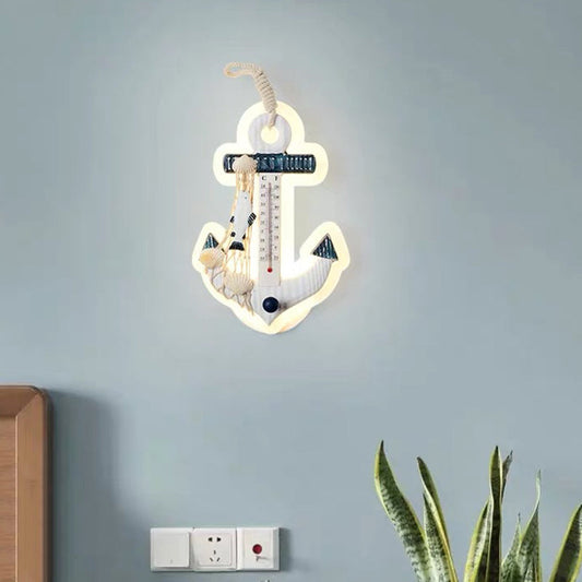 Vivolux | Schattierte Wandmontage Licht Kinder Acryl Kindergarten LED Wandleuchte in Weiß