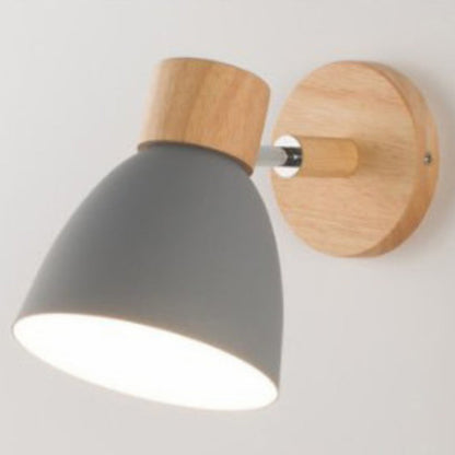 Vivolux | Dome Wandlamp Nordic Stijl Metaal 1-Licht Bedlamp Rotatable Wandverlichting