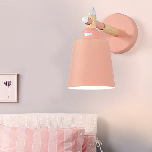 Vivolux | Tapered Shade Metallic Wandlamp Simplistisch 1 Hoofd Wandverlichting Fixture voor Slaapkamer