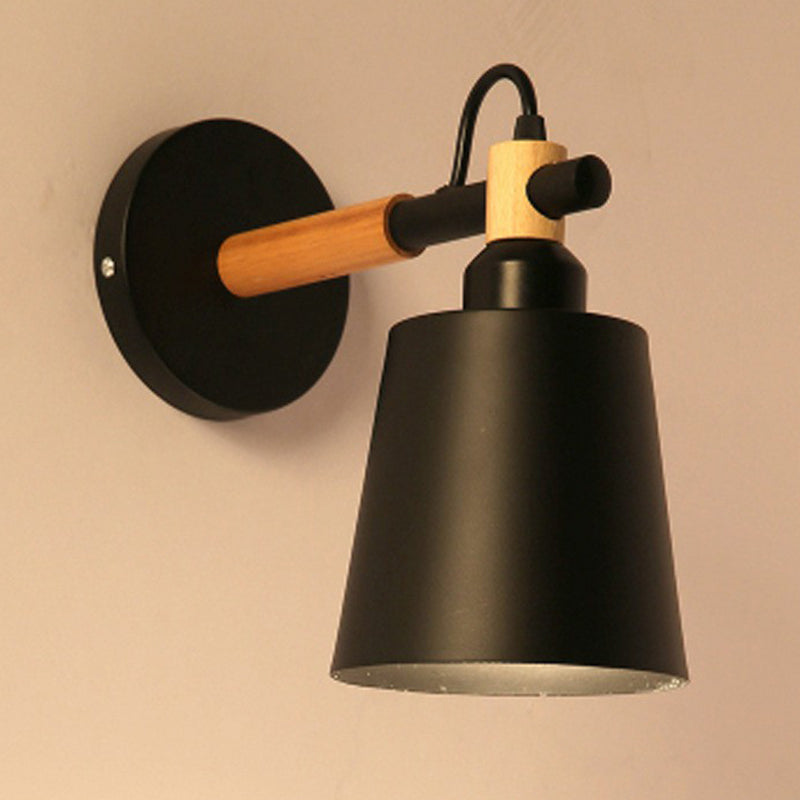 Vivolux | Tapered Shade Metallic Wandlamp Simplistisch 1 Hoofd Wandverlichting Fixture voor Slaapkamer
