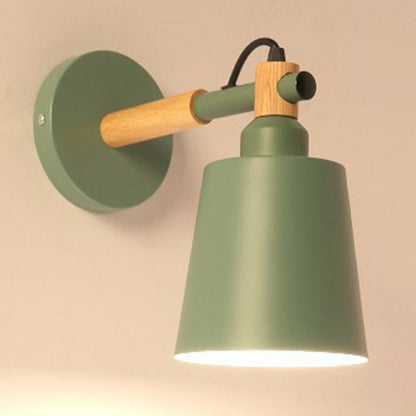 Vivolux | Tapered Shade Metallic Wandlamp Simplistisch 1 Hoofd Wandverlichting Fixture voor Slaapkamer