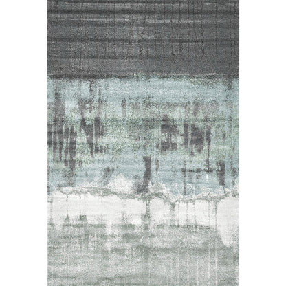 Vivolux | Cyberpunk Abstract Lines Print Teppich Mehrfarbiger Polypropylen Teppich Fleckenresistent Rutschfest Haustierfreundlicher Teppich für Zuhause