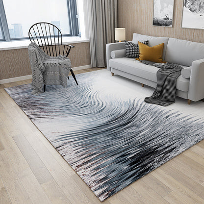 Vivolux | Cyberpunk Abstract Lines Print Teppich Mehrfarbiger Polypropylen Teppich Fleckenresistent Rutschfest Haustierfreundlicher Teppich für Zuhause