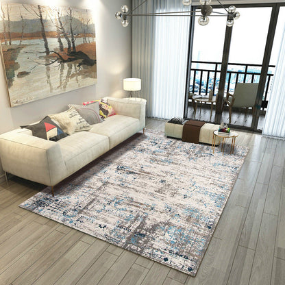 Vivolux | Steampunk Woonkamer Tapijt Meerkleurig Rustieke Oppervlakte Look Tapijt Synthetisch Vlekbestendig Antislip Huisdiervriendelijk Binnen Tapijt