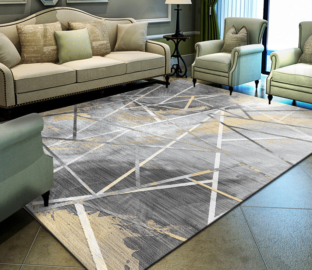 Vivolux | Stijlvol Multi Kleuren Industrieel Tapijt Polyester Geometrisch Tapijt Huisdiervriendelijk Antislip Ondergrond Vlekbestendig Tapijt voor Hu decor