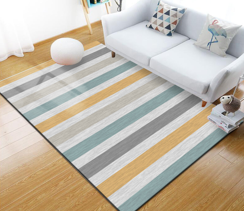 Vivolux | Stijlvol Multi Kleuren Industrieel Tapijt Polyester Geometrisch Tapijt Huisdiervriendelijk Antislip Ondergrond Vlekbestendig Tapijt voor Hu decor