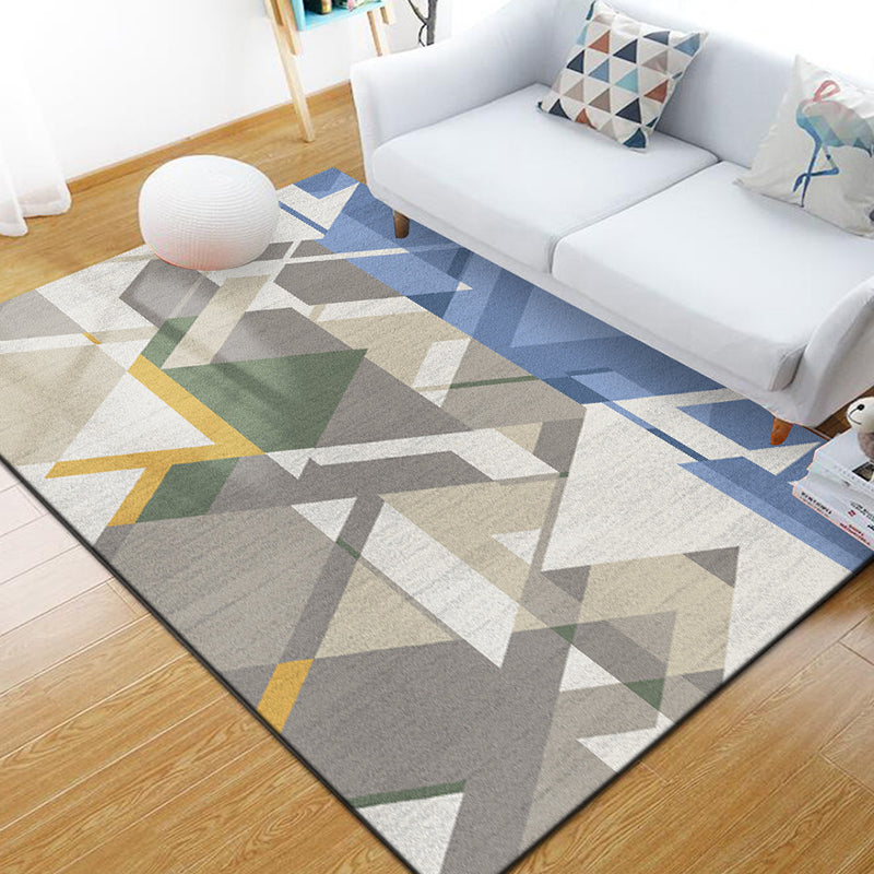 Vivolux | Stijlvol Multi Kleuren Industrieel Tapijt Polyester Geometrisch Tapijt Huisdiervriendelijk Antislip Ondergrond Vlekbestendig Tapijt voor Hu decor