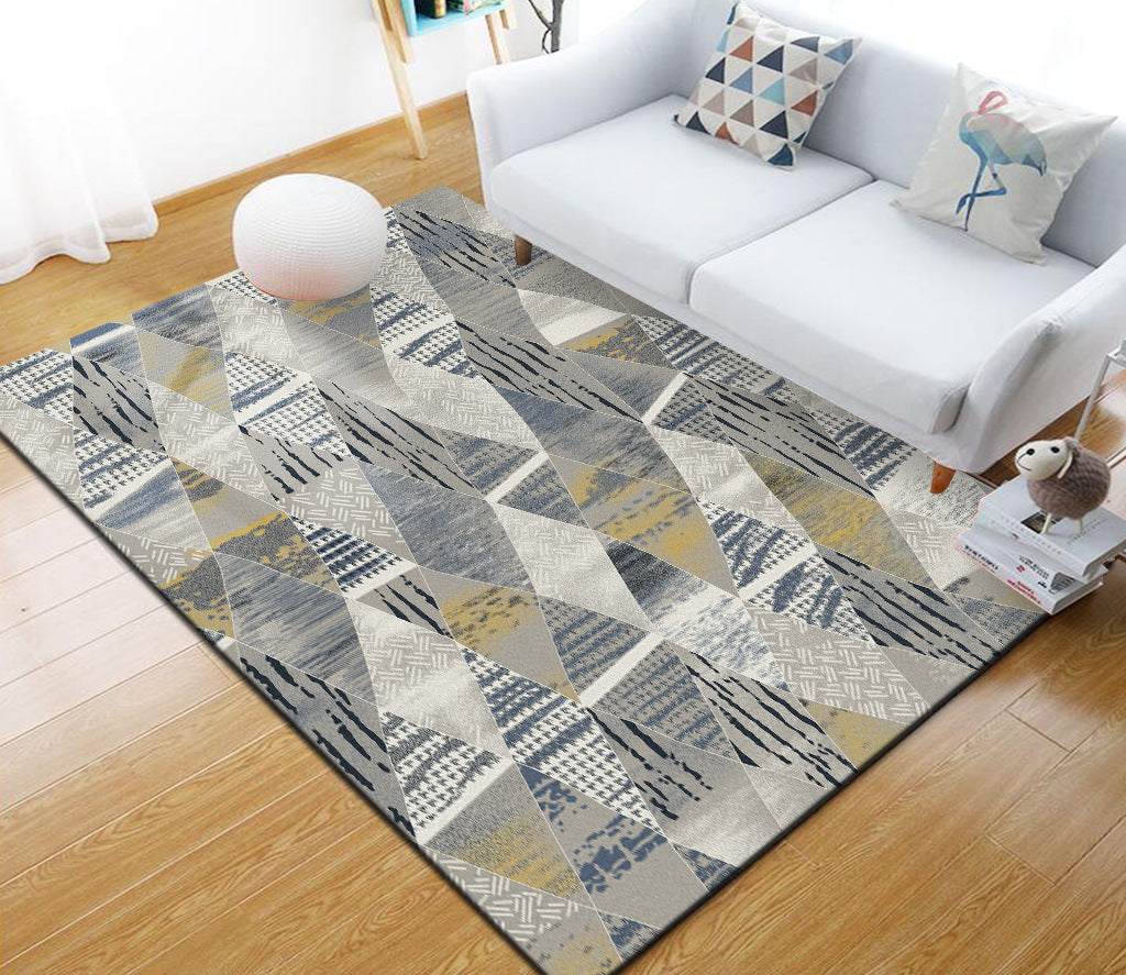 Vivolux | Stijlvol Multi Kleuren Industrieel Tapijt Polyester Geometrisch Tapijt Huisdiervriendelijk Antislip Ondergrond Vlekbestendig Tapijt voor Hu decor