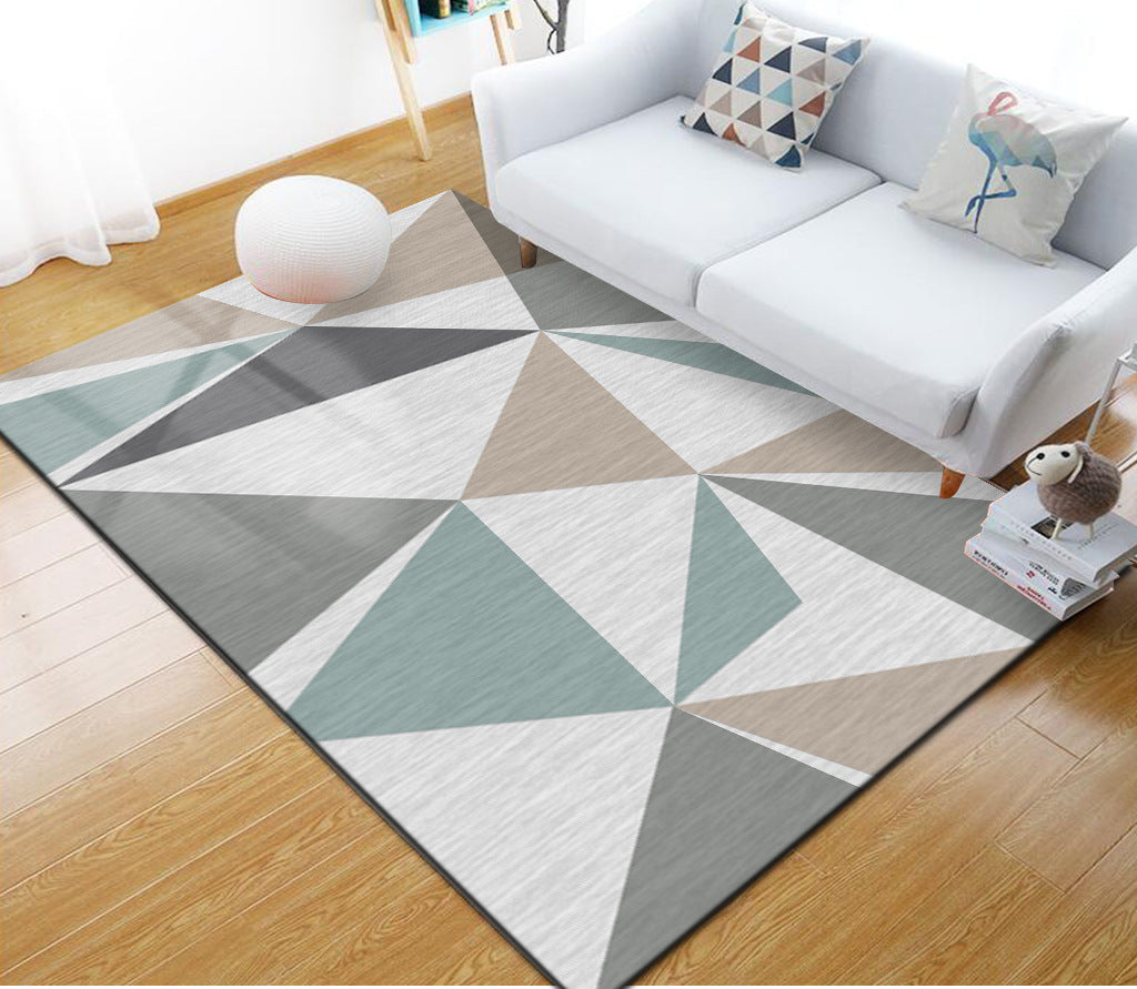 Vivolux | Stijlvol Multi Kleuren Industrieel Tapijt Polyester Geometrisch Tapijt Huisdiervriendelijk Antislip Ondergrond Vlekbestendig Tapijt voor Hu decor