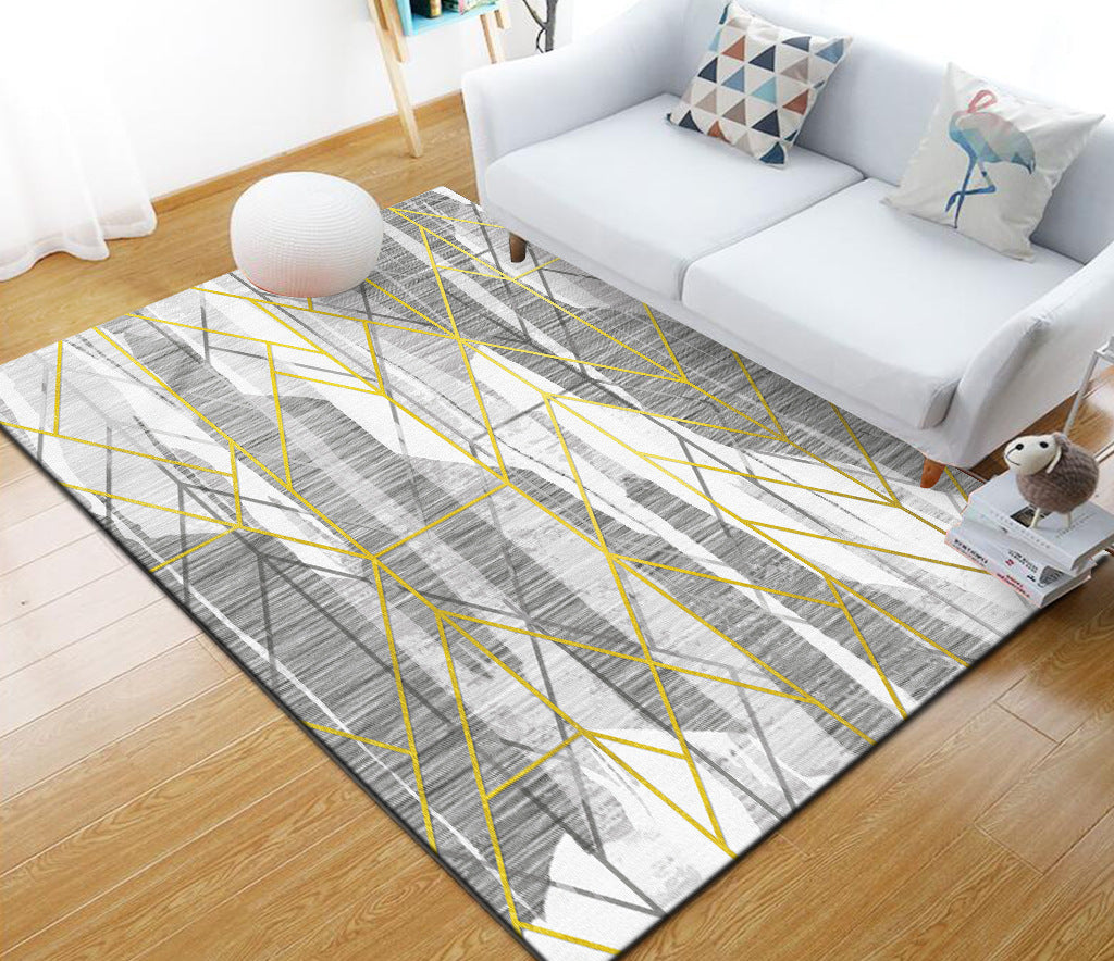 Vivolux | Stijlvol Multi Kleuren Industrieel Tapijt Polyester Geometrisch Tapijt Huisdiervriendelijk Antislip Ondergrond Vlekbestendig Tapijt voor Hu decor