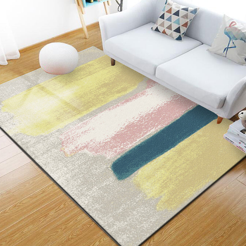 Vivolux | Stijlvol Multi Kleuren Industrieel Tapijt Polyester Geometrisch Tapijt Huisdiervriendelijk Antislip Ondergrond Vlekbestendig Tapijt voor Hu decor