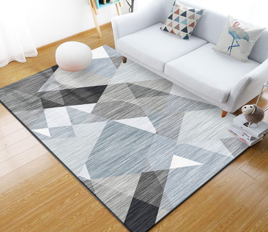 Vivolux | Stijlvol Multi Kleuren Industrieel Tapijt Polyester Geometrisch Tapijt Huisdiervriendelijk Antislip Ondergrond Vlekbestendig Tapijt voor Hu decor