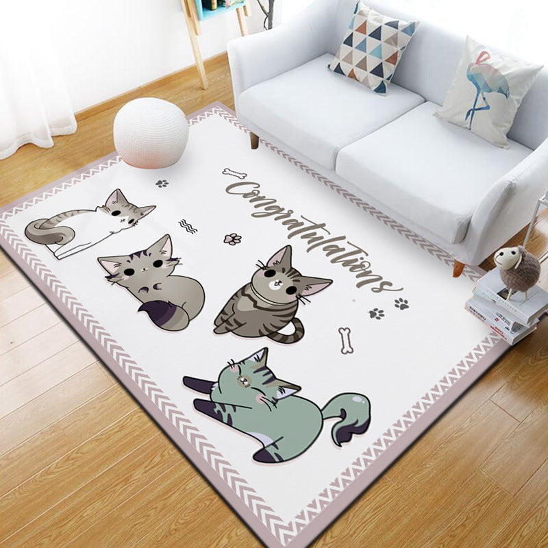 Vivolux | Stijlvol Multi Kleuren Industrieel Tapijt Polyester Geometrisch Tapijt Huisdiervriendelijk Antislip Ondergrond Vlekbestendig Tapijt voor Hu decor