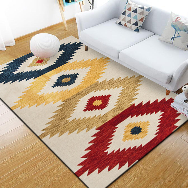 Vivolux | Stijlvol Multi Kleuren Industrieel Tapijt Polyester Geometrisch Tapijt Huisdiervriendelijk Antislip Ondergrond Vlekbestendig Tapijt voor Hu decor