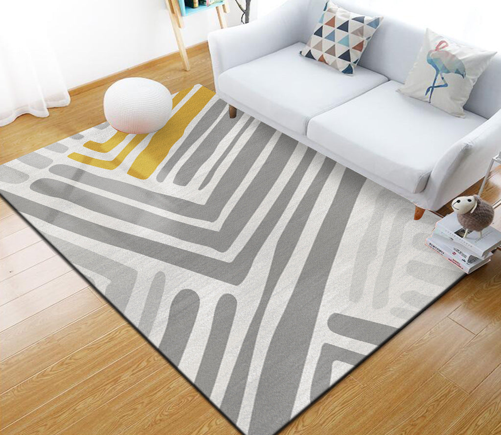 Vivolux | Stijlvol Multi Kleuren Industrieel Tapijt Polyester Geometrisch Tapijt Huisdiervriendelijk Antislip Ondergrond Vlekbestendig Tapijt voor Hu decor