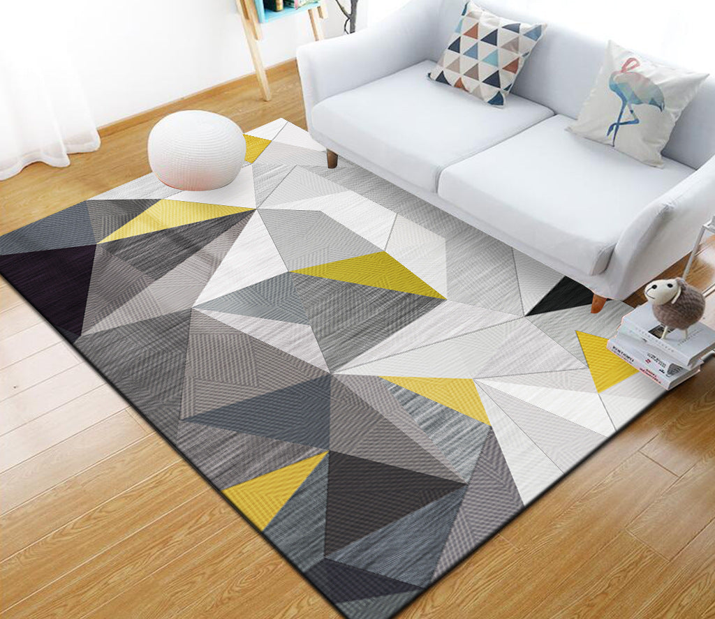 Vivolux | Stijlvol Multi Kleuren Industrieel Tapijt Polyester Geometrisch Tapijt Huisdiervriendelijk Antislip Ondergrond Vlekbestendig Tapijt voor Hu decor