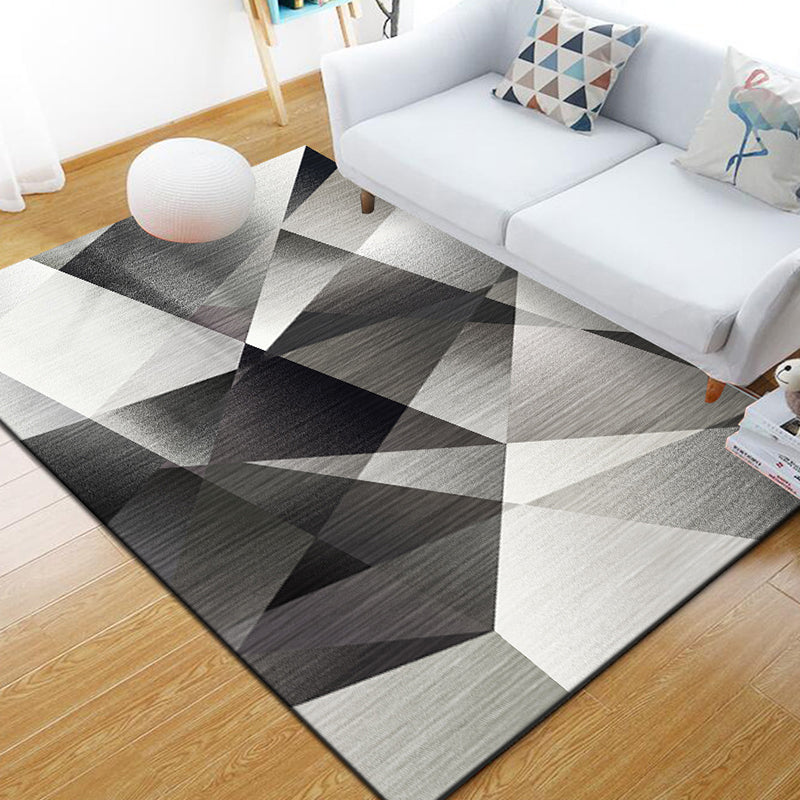 Vivolux | Stijlvol Multi Kleuren Industrieel Tapijt Polyester Geometrisch Tapijt Huisdiervriendelijk Antislip Ondergrond Vlekbestendig Tapijt voor Hu decor
