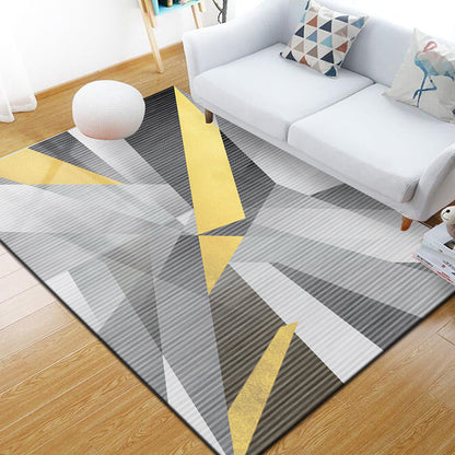 Vivolux | Stijlvol Multi Kleuren Industrieel Tapijt Polyester Geometrisch Tapijt Huisdiervriendelijk Antislip Ondergrond Vlekbestendig Tapijt voor Hu decor