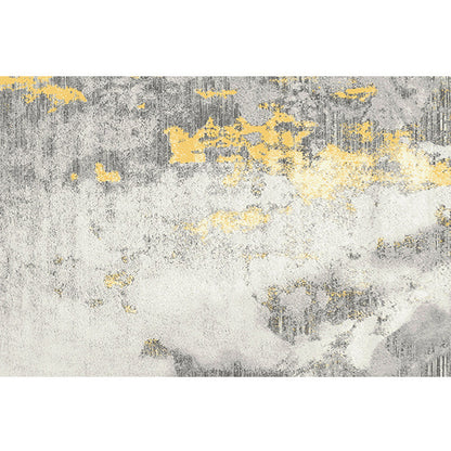 Vivolux | Cyberpunk Rostiger Look Teppich Mehrfarbiger Polypropylen Teppich Fleckenresistent Rutschfest Waschbarer Teppich für Gästezimmer