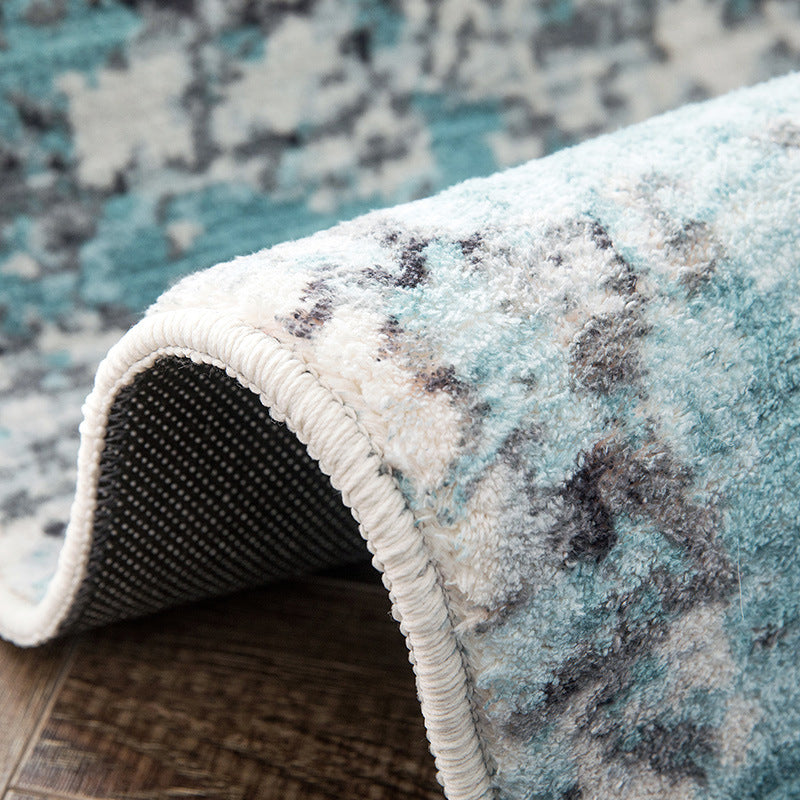 Vivolux | Gestreepte Steampunk Teppich Multi Farben Tie Dye Teppich Fleckenbeständig Rutschfeste Rückseite Maschinenwaschbar Teppich für Dekoration