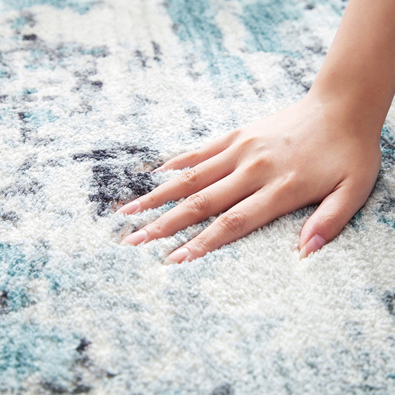 Vivolux | Gestreepte Steampunk Teppich Multi Farben Tie Dye Teppich Fleckenbeständig Rutschfeste Rückseite Maschinenwaschbar Teppich für Dekoration