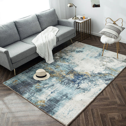 Vivolux | Gestreepte Steampunk Teppich Multi Farben Tie Dye Teppich Fleckenbeständig Rutschfeste Rückseite Maschinenwaschbar Teppich für Dekoration