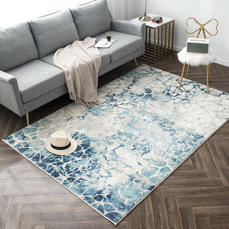 Vivolux | Gestreepte Steampunk Teppich Multi Farben Tie Dye Teppich Fleckenbeständig Rutschfeste Rückseite Maschinenwaschbar Teppich für Dekoration