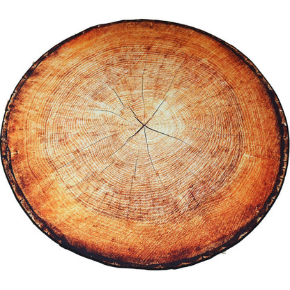 Vivolux | Multicolor 3D Baumring Teppich Polypropylen Zeitgenössischer Teppich Waschbar Rutschfeste Rückseite Tierfreundlicher Teppich für das große Zimmer