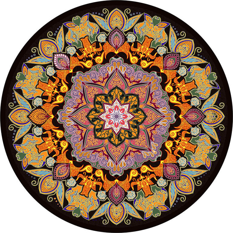 Vivolux | Klassieke meerkleurige Tribal-print tapijt Synthetische Bohemian-tapijt antislip huisdiervriendelijk wasbaar tapijt voor woondecoratie