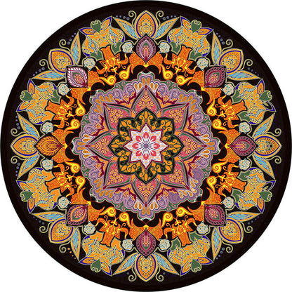 Vivolux | Klassieke meerkleurige Tribal-print tapijt Synthetische Bohemian-tapijt antislip huisdiervriendelijk wasbaar tapijt voor woondecoratie