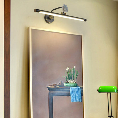 Vivolux | Zwart/Antiek Messing Verlengd Vanity Licht Armatuur Klassiek Metaal LED 14"/18"/23" W Badkamer Wandlamp in Wit/Warm/Natuurlijk Licht