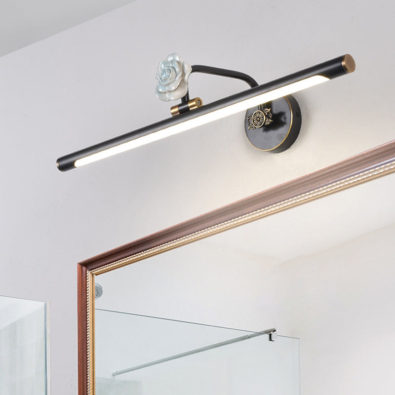 Vivolux | Zwart/Antiek Messing Verlengd Vanity Licht Armatuur Klassiek Metaal LED 14"/18"/23" W Badkamer Wandlamp in Wit/Warm/Natuurlijk Licht