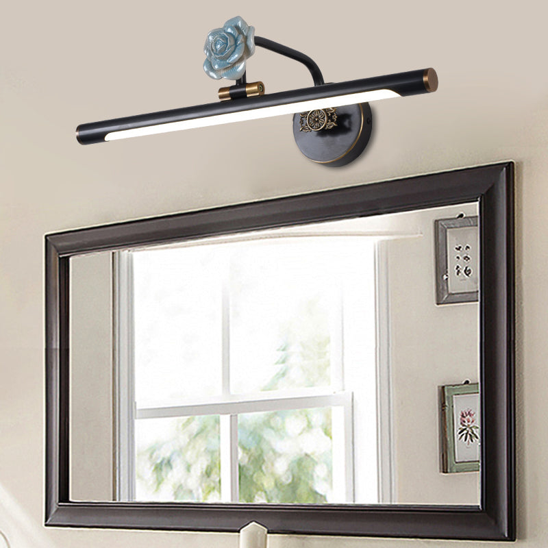 Vivolux | Zwart/Antiek Messing Verlengd Vanity Licht Armatuur Klassiek Metaal LED 14"/18"/23" W Badkamer Wandlamp in Wit/Warm/Natuurlijk Licht