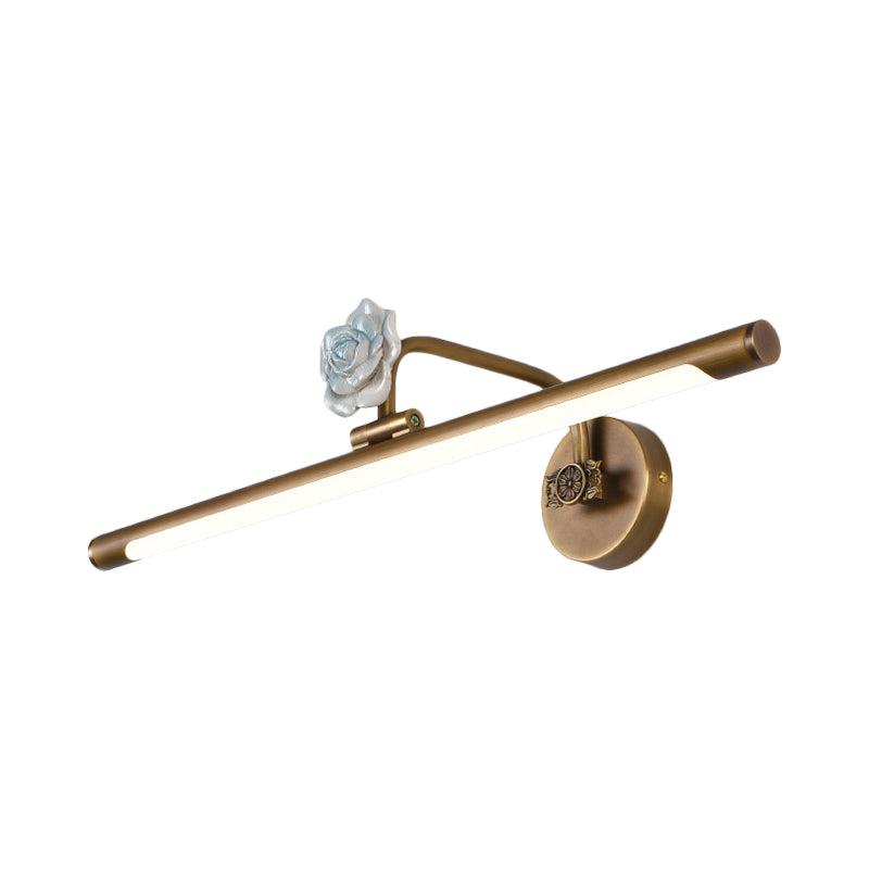 Vivolux | Zwart/Antiek Messing Verlengd Vanity Licht Armatuur Klassiek Metaal LED 14"/18"/23" W Badkamer Wandlamp in Wit/Warm/Natuurlijk Licht