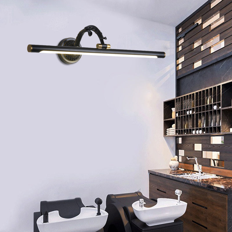 Vivolux | 14"/18"/23" Brede Verlengde Vanity Lamp Traditionele LED Metaal Zwart/Antiek Messing Wandlamp Lichtarmatuur voor Badkamer