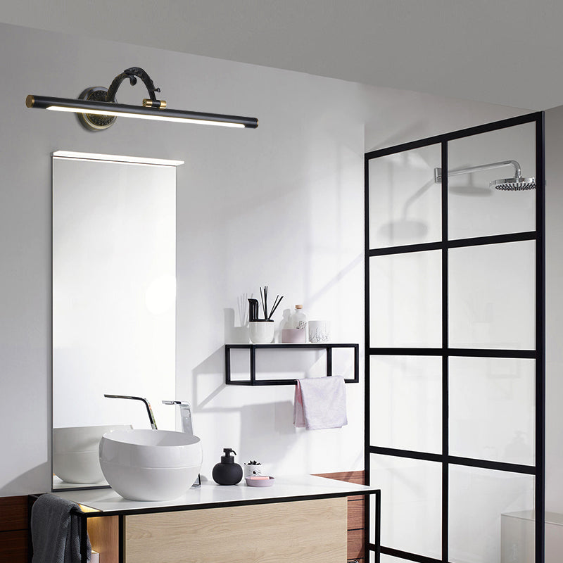 Vivolux | 14"/18"/23" Brede Verlengde Vanity Lamp Traditionele LED Metaal Zwart/Antiek Messing Wandlamp Lichtarmatuur voor Badkamer