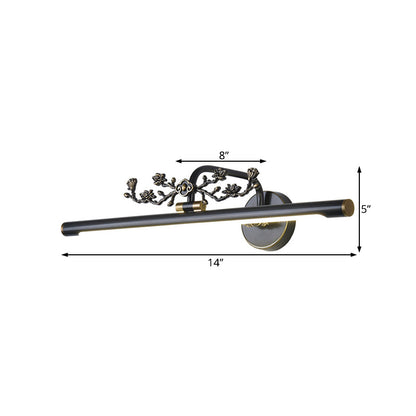 Vivolux | Verlengde Vanity Verlichting Traditionele 14"/18"/23" W LED Metalen Wandlamp voor Badkamer in Zwart/Antiek Messing