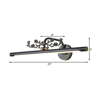 Vivolux | Verlengde Vanity Verlichting Traditionele 14"/18"/23" W LED Metalen Wandlamp voor Badkamer in Zwart/Antiek Messing