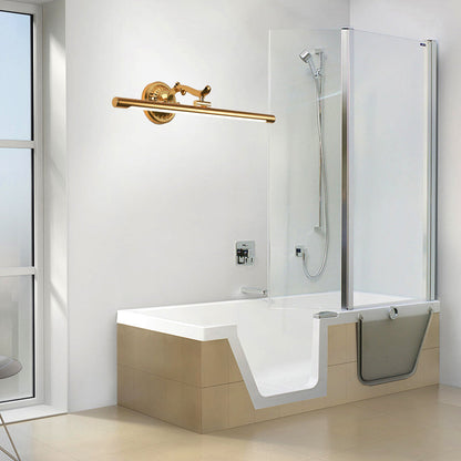 Vivolux | LED Wandleuchte mit elongated Metallshade klassische Badezimmer Vanity Beleuchtungseinrichtung in Bronze/Gold, 16"/21.5"/25.5" Breite