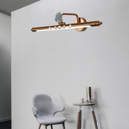 Vivolux | LED Metall Vanity Lampe Klassisches Gold Lineare Badezimmer Wandlampe Licht Einrichtung, 16"/20"/25" Breit